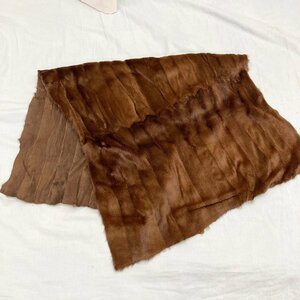  кожа .i583 { высший класс мех } мех ткань кожа we zerusewali plate Brown примерно 105×56cm меховой обработка ткань коврик покрытие 