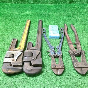 ..c240 SUPER/MCC other # pipe wrench pie Len / 450mm 2 piece / wire cutter bolt Clipper 300mm / 350mm * total 4 point set!