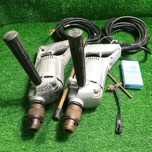 綾清f570 日立工機 30mm木工用電動ドリル■正逆付DW30Y(バー付 コード5ｍ)◇BUW-SH3(コード4.5ｍ)■100V 50/60Hz 回転1100rpm★計2台セット