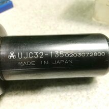 ツ清f639 冨士元工業 ナイスカット フリーアングルカット UJC32-135■取説・新品チップ付 エッジ・皿面面取加工 軸φ32x50mm 面取カッター_画像5