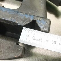 ツ清f734 治具 旋盤用振れ止め スライド式ブリョウ ぶりょう■内径φ130mm 芯の高さ230mm■3本掴み 底面90°V溝付 外寸(385x高480x90mm)_画像9