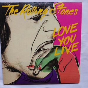 The ROLLING STONES LOVE YOU LIVE LPレコードローリングストーンズ　ラブ　ユー　ライブ