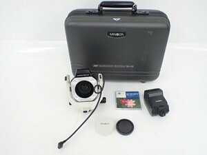 MINOLTA ミノルタ AF MACRO ZOOM 3x-1x F1.7-2.8 マクロ撮影用ズームレンズ ハードケース/ストロボ付 △ 6D78F-3