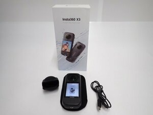 美品 INSTA 360 X3 CINSAAQ/B （防水） インスタ 全天球 360度 アクションカメラ デジタルビデオカメラ ∬ 6E4E5-1