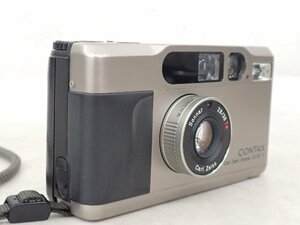 CONTAX 高級コンパクトフィルムカメラ T2 Carl Zeiss Sonnar 38mm F2.8 T* チタンシルバー コンタックス ▽ 6E374-1