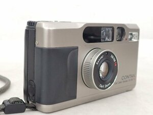 CONTAX high class compact film camera T2 Carl Zeiss Sonnar 38mm F2.8 T* titanium silver Contax v 6E374-1