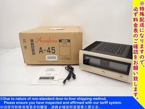 [ superior article ]Accuphase Accuphase original A class stereo power amplifier A-45/A45 original box / instructions attaching delivery / coming to a store pickup possible - 6E254-1