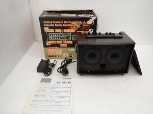 Roland AC-33 Acoustic Chorus アコースティックギター用コンボアンプ ローランド 説明書 元箱付 ∽ 6E222-5