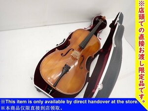 [ Kumamoto prefecture coming to a store pickup limited goods ] non Manufacturers hand made contrabass Hungary made MADE IN HUNGARY 4/4 size hard case / bow attaching - 6E212-2