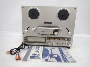 TEAC X-300 オープンリールデッキ/4トラック2チャンネルテープデッキ ティアック オーディオ 説明書付 50Hz仕様 △ 6E300-2