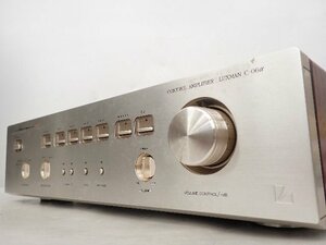 [ junk ]LUXMAN pre-amplifier / control amplifier C-06a Luxman v 6E468-15