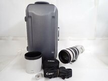 【良品】 Canon キャノン ZOOM LENS EF 200-400mm F4L IS USM EXTENDER 1.4x レンズ ストラップ/ハードケース付 ∴ 6E624-1_画像1