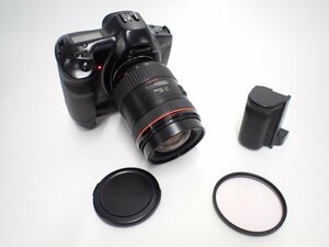 CANON EOS-1 HS (ドライブブースターE1付) + EF 28-80mm F2.8-4 L USM キヤノン AFフィルム一眼レフカメラ 動作品 ∬ 6DFDE-3