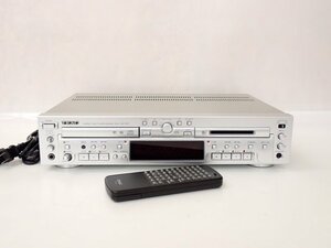 【録音・再生可/完動品】TEAC CDプレーヤー/MDレコーダー MD-70CD-S 2018年製 ティアック □ 6E631-1