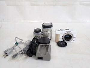 OLYMPUS Olympus E-PL1S mirrorless single-lens camera white double zoom kit 14-42mm/40-150mm * 6E3AD-1