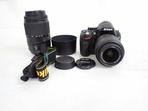 Nikon ニコン D5200 デジタル一眼レフカメラ ダブルズームキット 18-55mm/55-300mm ∴ 6E55B-1