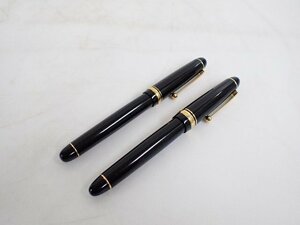 PILOT パイロット CUSTOM 74 14K-585 5 （F） 万年筆 + CUSTOM 742 14K-585 10 （F） 万年筆 2本セット ∴ 6E33D-9