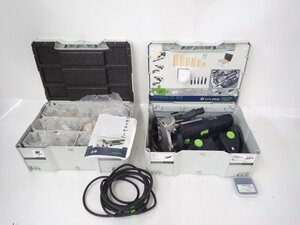 FESTOOL DF500 Q & ドミノチップ DSセット ジョインターマシン 専用ケース入り フェスツール ドミノ 木工作業 ホゾ組み工具 △ 6E57F-1