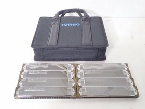 TOMBO dragonfly harmonica Premium 21 8 pcs set (Cm/Em/Fm/G#/Gm/A#/Am/Am#) with carrying case .* 6E117-44