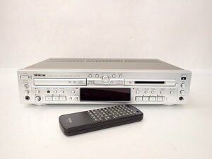 TEAC CDプレーヤー/MDレコーダー MD-70CD-S リモコン付き □ 6E666-11