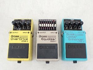 BOSS ベース用エフェクター オーバードライブ ODB-3/イコライザー GEB-7/リミッター LMB-3 計3個セット ボス ▽ 6E01D-2