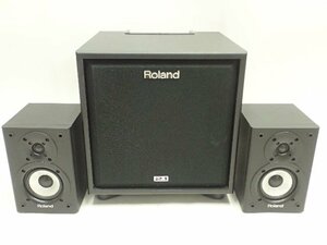 Roland ローランド CM-220 CUBE Monitor キューブモニター + CM-110 SATELLITE モニター・アンプ・スピーカー 配送/来店引取可 ¶ 6E785-1