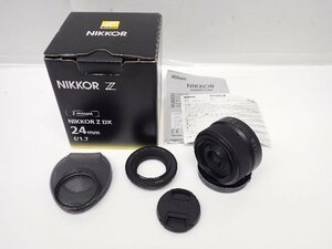 【外観美品】NIKON ニコン 単焦点レンズ NIKKOR Z DX 24mm F1.7 Zマウント 元箱付 ∩ 6E576-1