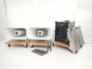 UNI-PEX H-552 + CGA-124D + WM-8030A horn speaker +kya ring CD amplifier + wireless microphone set * 6E694-15