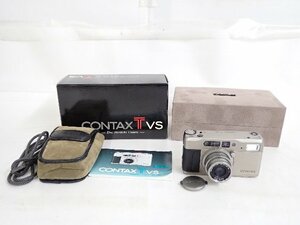 CONTAX コンタックス TVS コンパクトフィルムカメラ Carl Zeiss Vario Sonnar 28-56mm F3.5-6.5 T* 説明書/元箱付 ∴ 6E3D1-1