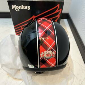 試着用展示品 ホンダ モンキー ５０周年記念 限定ヘルメット Mサイズ ジェットヘル HONDA monkey 黒 ジェットヘルメット くまモン 50th