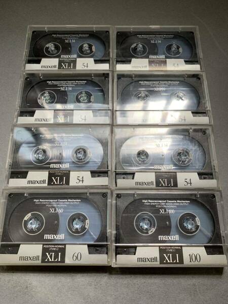 中古 カセットテープ maxell マクセル XLI 8本セット 送料込み 記録媒体