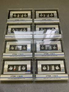 中古 カセットテープ TDK SA 8本セット 記録媒体