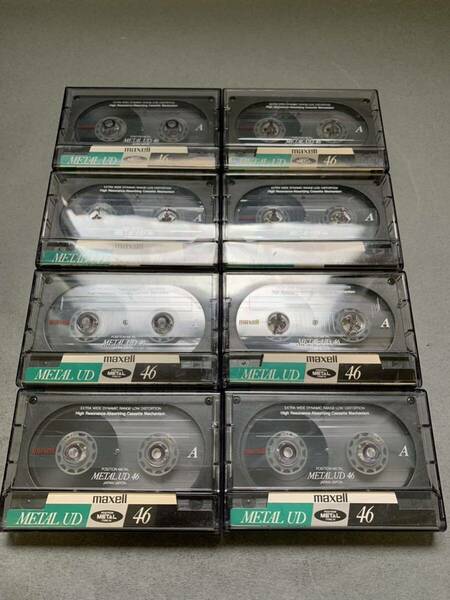 中古 カセットテープ maxell マクセル METAL UD メタル 8本セット