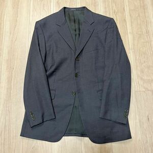 【日本製】Paul Smith ポールスミス テーラード ジャケット ブレザー ブラック×ネイビー サイズM メンズ イタリア生地 cerruti1881 R-3931