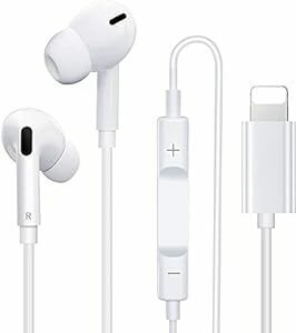 iPhone イヤホン有線 [MFi正規認証品] 有線 イヤフォン純正 HIFI透明な音質 重低音 マイク付き 通話対応 音量調整