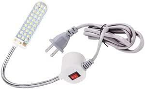 ミシン照明 LEDライト ミシン用 縫製用 作業ライト LED30個 マグネットマウント ベース付き スリップ防止 護眼 360°