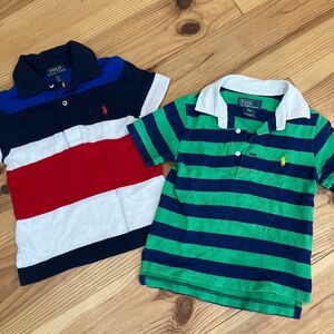 90 男の子　 ポロシャツ 半袖 ポロラルフローレン Polo ラルフローレン ボーダー　まとめ売り