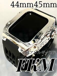  черный FKM* Apple часы резиновая лента Apple Watch частота metal нержавеющая сталь. внешний вид 