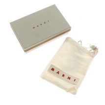 【中古】マルニ MARNI レザー コインポケット付き 三つ折り財布 マルチカラー_画像10