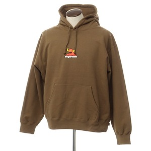 【中古】シュプリーム Supreme 2024年春夏 Toy Machine Hooded Sweatshirt プルオーバー スウェットパーカー ブラウン【サイズXL】