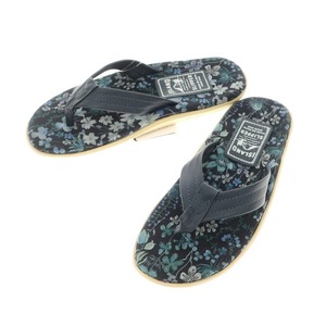 【未使用】アイランドスリッパ ISLAND SLIPPER リバティ柄 トングサンダル ネイビー【サイズ8】