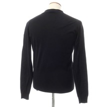 【中古】ジョンスメドレー JOHN SMEDLEY コットン カーディガン ブラック【サイズM】_画像2