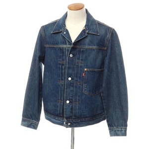 【中古】リーバイス Levi's EDIFICE別注 2024年春夏 Gジャン デニムジャケット ネイビー【サイズM】