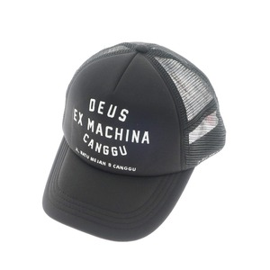 【中古】デウス エクス マキナ Deus Ex Machina ポリエステルナイロン ベースボール キャップ ブラック