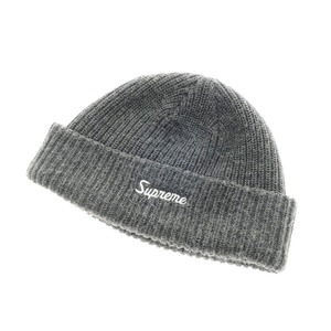 【中古】シュプリーム Supreme Loose Gauge Beanie アクリル ビーニー ニットキャップ グレー