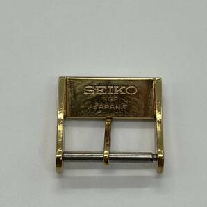 セイコー SEIKO キングクォーツ 尾錠幅15mm SS×GP ゴールドカラー 純正尾錠 パーツの画像4