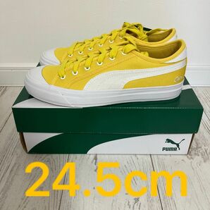 新品 24.5cm PUMA スニーカー シューズ 靴 メンズ レディース 黄色