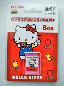 TOSHIBA 8GB SDHC memory card class10 HELLO KITTY Hello Kitty UHS-I
