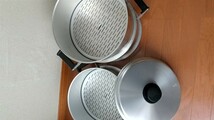 蒸し器両手鍋３個 昭和レトロ_画像3