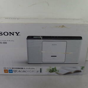 ◆未使用 SONY(ソニー) CD/ラジオ パーソナルオーディオシステム ZS-E80 ホワイト 薄型CDラジオ/語学学習機能付/ワイドFM/CDプレーヤーの画像1
